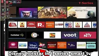 How to install Disney hotstar in T-Series Smart tv / Hotstar Install