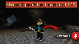 Minecraft off hand torch ! mcpe torch addon 1.19.71