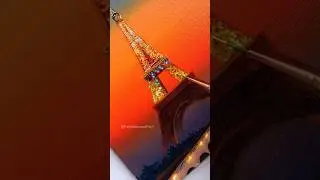 Painting Girl In Paris 🗼 😱 #shorts