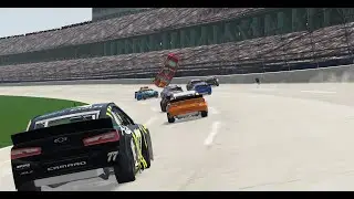 Ross Chastain Huge Blowover (Talladega Fall 2021)
