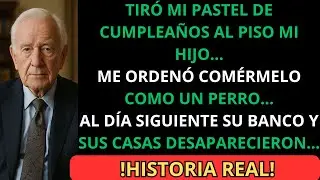 Tiró mi pastel de cumpleaños al piso y me dijo “cómetelo”… Un día después su banco y su casa ya no…