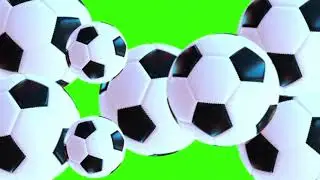 Football transition on green screen