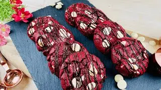 🍪 Passion Fruit & White Chocolate Red Velvet Cookie – The Cookie with a Melting Heart 💛