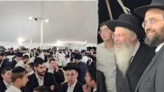Tour at the Daled Minim Shuk at the BMG parking lot! We're honored to have the Rosh HaYeshiva visit.