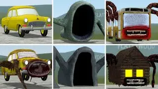 OLD AND NEW UPDATE: CAR EATER, THE BLOOP, BUS EATER, HOUSE HEAD, TRAIN EATER IN GMOD !!