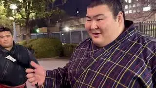 初場所9日目 出待ち 熱海富士 若元春