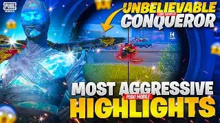 😱 Unbelievable Conqueror Lobby Gameplay | Most Aggressive PUBG Mobile Highlights