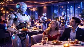 Robots Serving Guests in Luxury Restaurants | Sci-Fi AI Short Film (4K)