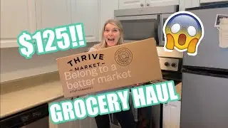 NEW!!! HEALTHY GROCERY HAUL (thrive market haul with TONS of snacks) // Rachel K
