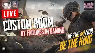 PUBG MOBILE LIVE CUSTOM | Failures in gaming