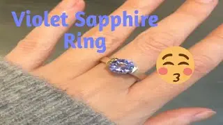 Violet Sapphire Ring | Precious gemstone | Perfect match | Natural | Earth mined