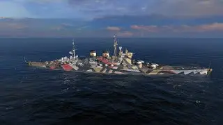 Renown'44 Tier 7 british premium battleship gameplay - 95k dmg - World of Warships Blitz