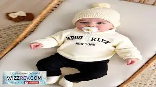 SHEIN 2 предмета, осенний комплект для новорожденных девочек, воротник-стойка, полуоткрытый спере...