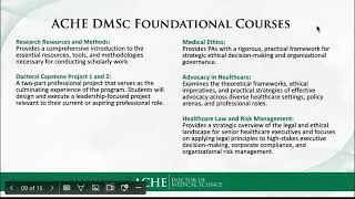 Behavioral Medicine and Psychiatry DMSc Information Session