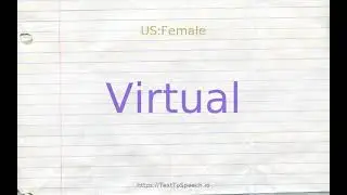 How to pronounce virtual
