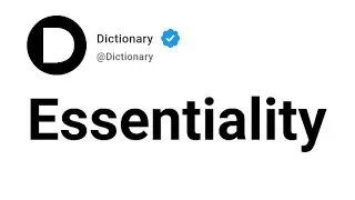 Essentiality Meaning In English