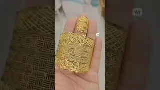 1 gram gold plated bracelet and ring. #bracelet #ring #1gramgoldjewellery #1gramgold #jewelry