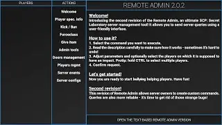 scp secret lab how to use admin remote