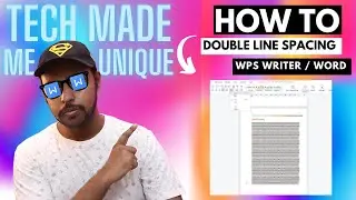 How To Double LINE Spacing in wps office writer | How To Double Space In wps writers