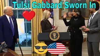 America First Tulsi Gabbard Sworn In Director of National Intelligence