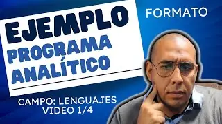 Ejemplo de MI PROGRAMA ANALÍTICO campo formativo LENGUAJES