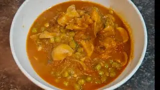 நீங்க செய்ற பத்ரி சப்பாத்திக்கு சிக்கன் காளான் பட்டாணி கிரேவி 