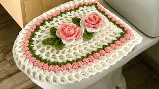 Como Decorar Tu Ba&ntilde;o Lindo 🧶 Crochet / Para Regalar ,o para Vender /  NEW DECOR  BATHROOM EASY