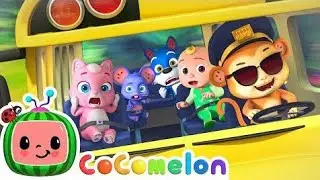 Wheels on the Bus with Baby Animals | CoComelon | Animal Time Nursery Rhymes 