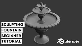 sculpting fountain tutorial |blender beginner tutorial
