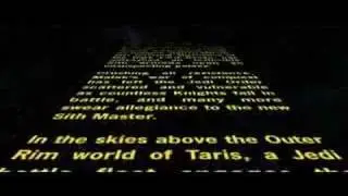 KotOR Opening Scroll and first scene (Warning: Spoiler)