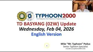 Обновление TD BASYANG (02W) &mdash; среда, 04.02.26 (английская версия)
