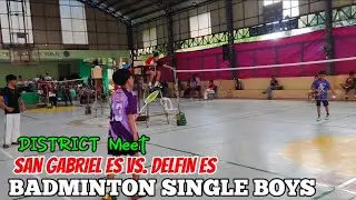 BADMINTON BOYS SINGLE | SAN GABRIEL ES VS. Delfin M. Geraldez Memorial ES DISTRICT MEET 2025
