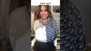 Wow what a Fashion hack - Scarf Shirt Hack !!