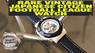 Rare vintage Japanese Citizen Football league watch is it haunted?