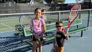 Fun time with my little brother 🎾 / Tennis 🏓/ Stage Coach Park / Games with Adelina 