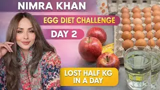 Nimra Khan Egg Diet Challenge Day 2 🌸 Realistic Weight Loss journey ❤️ Finland Diaries 