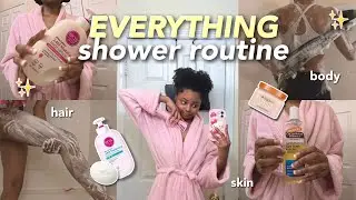 my EVERYTHING shower routine 🫧 | hair care, hygiene, skincare, body care, etc.