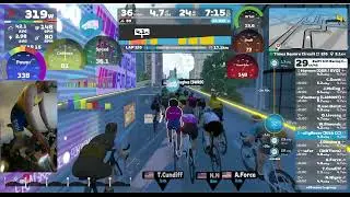 Zwift - Crit Racing Club - Times Square Circuit (350-520) 23/12/25
