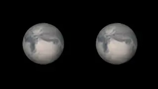 2014 + 2020: Complete Mars surface (view with parallel eye axes)