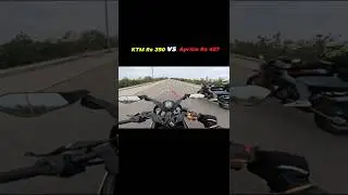 Aprilia Rs 457 vs KTM Rc 390 🥵 Drag race watch full video ⬆️ #rc390  #apriliars457 #dragrace