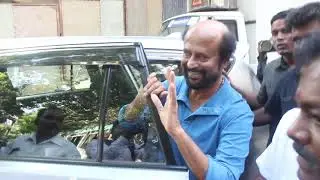 Rajnikant spotted at Darbar Shooting Spot in Bandra