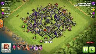 100% Destruction - UNSTOPPABLE Th9 LavaLoon Attack Strategy 2018