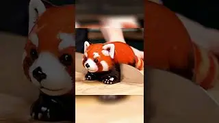 Jelly Red Panda ASMR 🐼✨ | Satisfying Squishy Slice Sounds