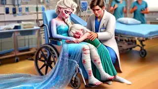 💔 Elsa Can&rsquo;t Stand Anymore&hellip; Her Injured Daughter Cries in Her Arms | Frozen Hospital Scene ❄️😭