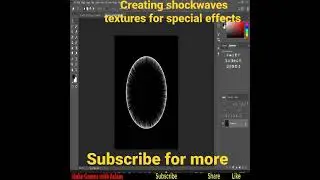 Creating shockwave textures for special effects #shockwave #textures #vfx