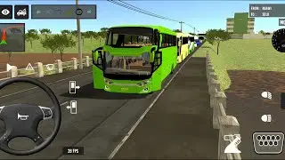 2025 Indonesian Bus Simulator Full Traffic Driving Hill road Offload New Bus Gameplay Video Part 97