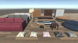 Unity Assets - PBR Living Room Furniture Pack
