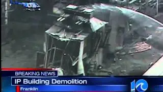 Crews implode Int'l Paper Mill building