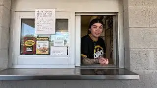 Church's Chicken Drive Thru, Spicy Chicken Thigh, White Gravy, Apple Pie, Surprise, Arizona NGH10186