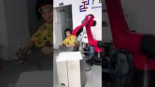 Non-programming spray painting robot.#industrial #robot #welding #machine #stamping #manufacturing